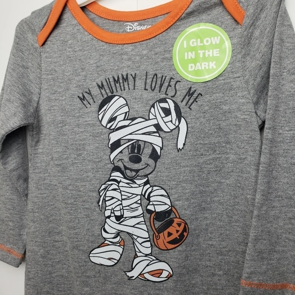 Disney Halloween PJ glow in the dark suit/romper